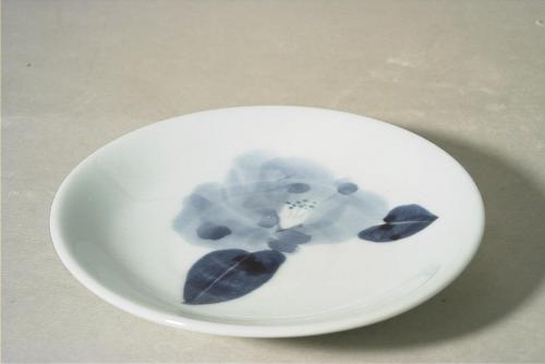 染付椿銘々皿