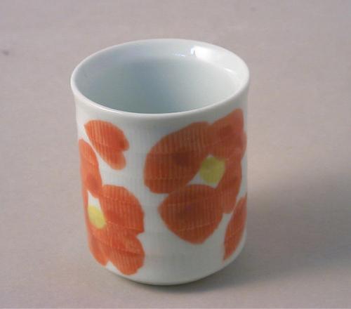 流れ椿切立コップ(小)