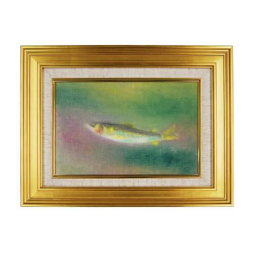 片岡鶴太郎・版画「香魚」